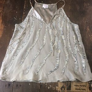 PARKER BEADED SLEEVELESS TOP